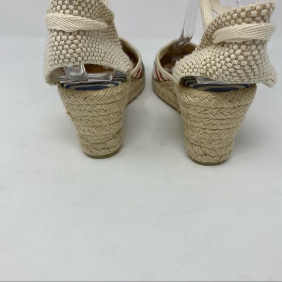 Coach Lace-up Patchwork Espadrilles- Size 7 - Picture 5 of 13